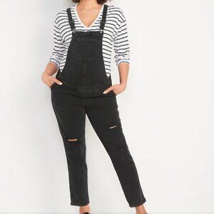 Maternity Side-Panel OG Straight Jean Overalls